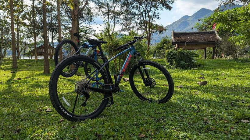 From Luang Prabang: Guided Mountain Bike Tour with Lunch - Getting fitted on a Trek Marlin 7 (and why that choice helps)