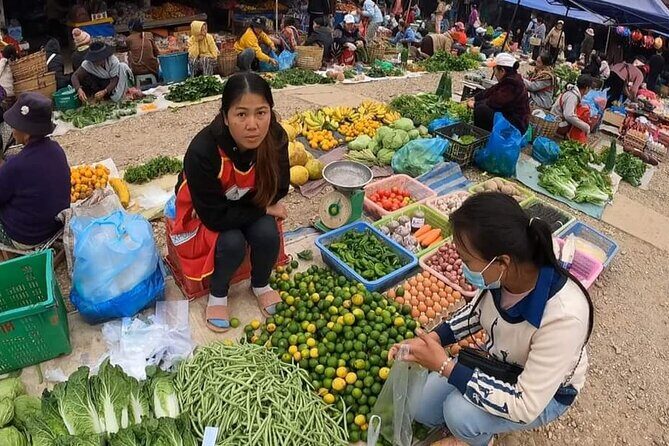 Home-cooked dinner & Baci ceremony with Villagers in Ban Nasang - The fresh food market: where the dinner starts making sense