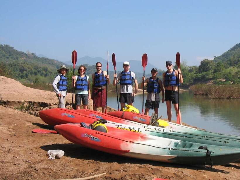 Luang Prabang: Kayak Tour to Pak Ou Caves - Pak Ou Caves: Gold Buddha Statues and Real Stair Work