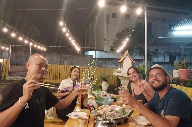 Luang Prabang Mekong Sunset Cruise and Hot Pot Dinner - SinDat hot pot dinner: the meal that turns the evening into an event