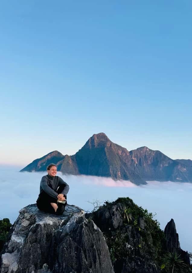 Overnight Camping At nong khiaw view point, 360 view - The Day 1 Climb: From Bamboo Forest to Hilltop Views