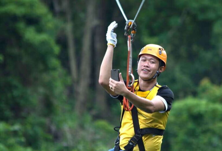 Vang Vieng: Half-Day Zip Lining with Cave Exploration Option - Your Half-Day Flow: Pickup, Safety Training, and First Platforms