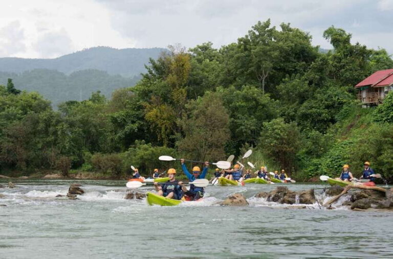 Vang Vieng: Nam Song River Kayak Tour - Hotel pickup, 6 km transfer, and the pre-paddle briefing